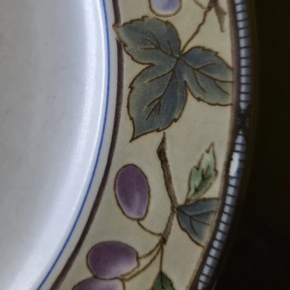 Vintage Mikasa Garden Harvest Intaglio Set of 4 Dinner Plates Sz 11" READ - Picture 6 of 14